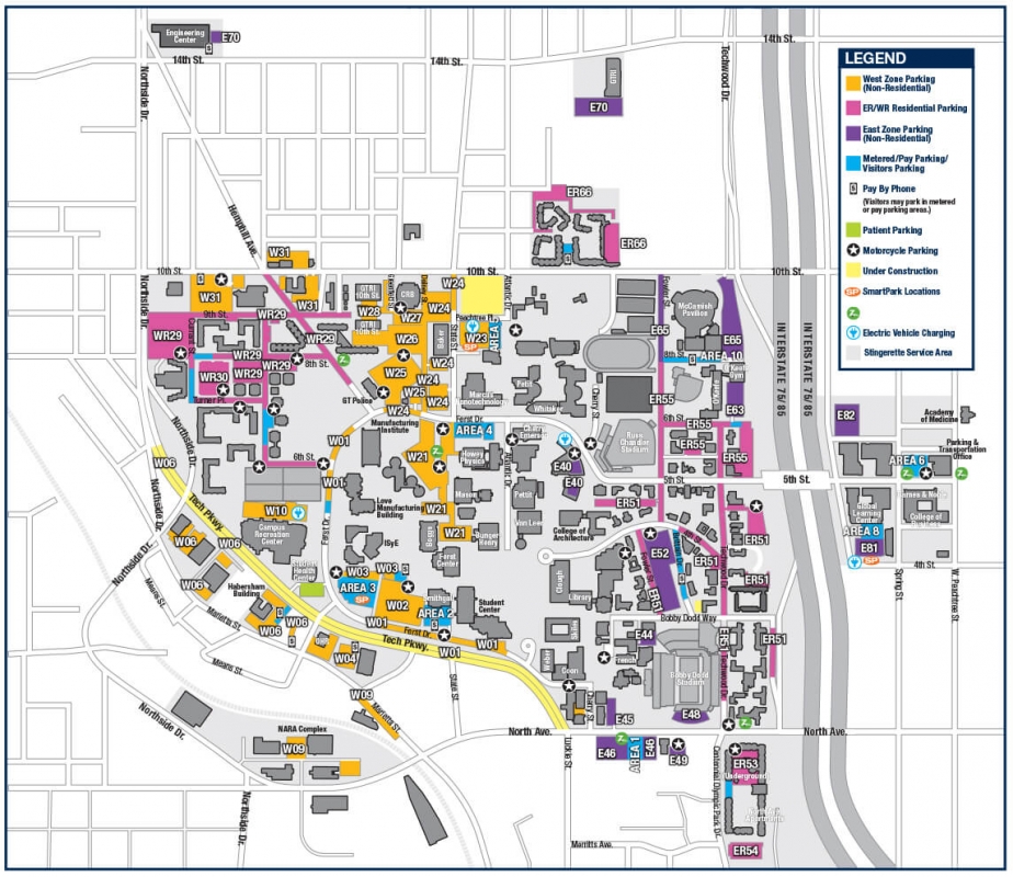 parking zones map