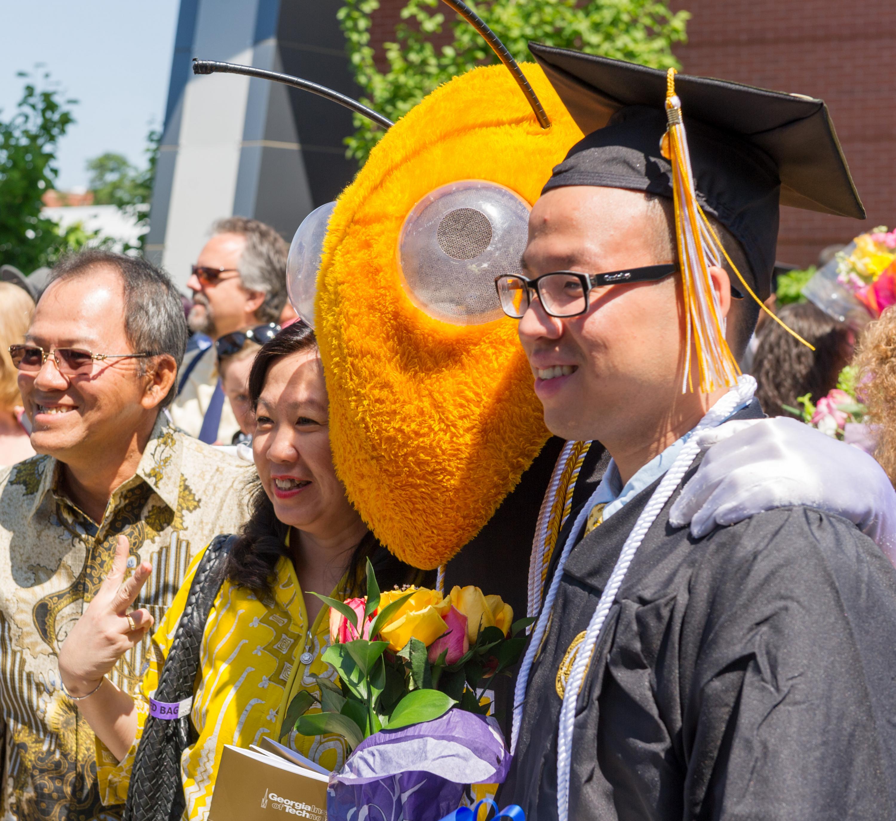 Students and famiies enjoy our President's Graduation Celebration